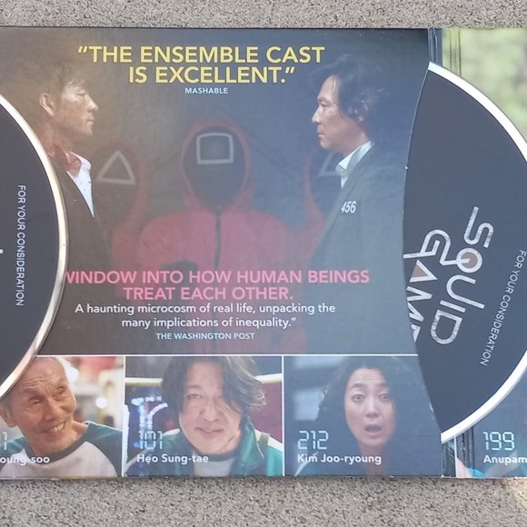 FOR YOUR CONSIDERATION- Squid Game 3X SAG DVD Screener Season 1 - Picture 5 of 8